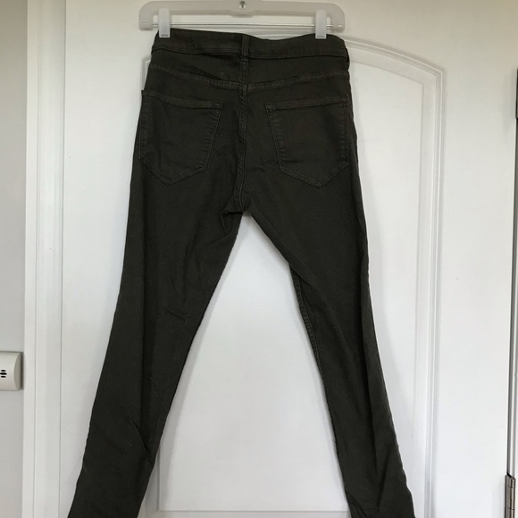 Army green h&m skinny jeans - Picture 3 of 5